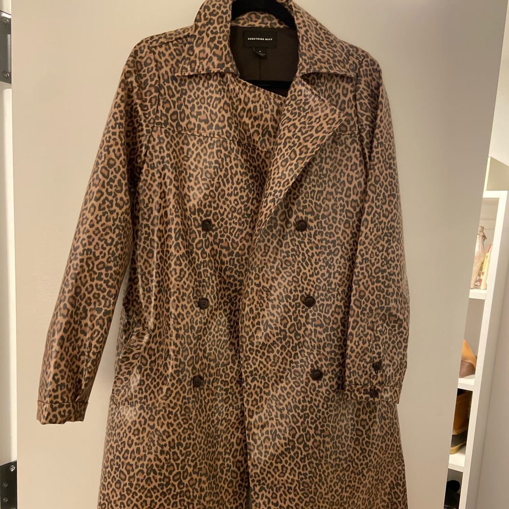Something Navy trench coat